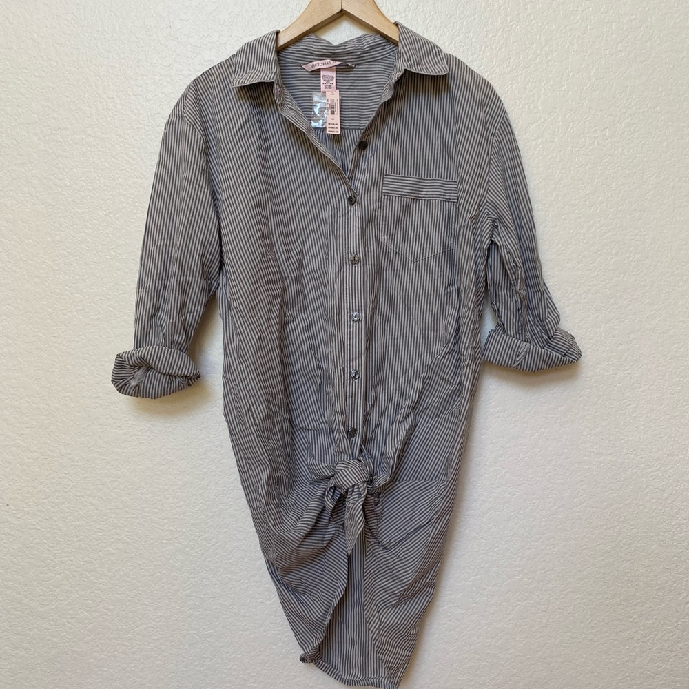 Victoria’s Secret Cotton boyfriend sleep shirt S
